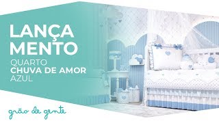 Quarto de Bebê Chuva de Amor Azul - Grão de Gente