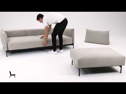 Malloy Fabric Sofa Bed & Ottoman by Innovation Living Furniture