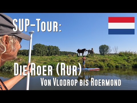 SUP Tour: The Roer River, from Vlodrop to Roermond. 19km of stunning scenery. Stand-up paddleboar...