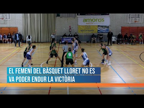 El femení del Bàsquet Lloret no es va poder endur la victòria