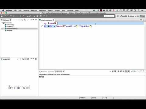Ternary Operator in Perl