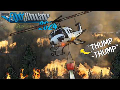 The FIRE that Rages while you sleep | UH-1H Huey | Miltech Firefighting Mission