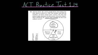ACT Practice Test 1.14: Central Angle Measure