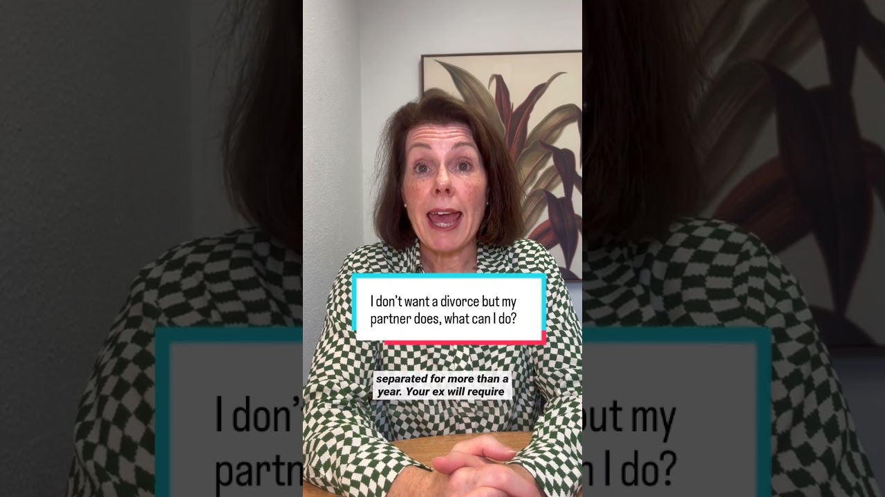 I don’t want a divorce but my partner does, what can I do?