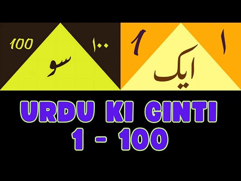 Complete Urdu Ginti 1-100 |اردو گنتی سو تک|Urdu Numbers 1-100|Urdu Counting 1-100 |Lafzi Ginti 1-100