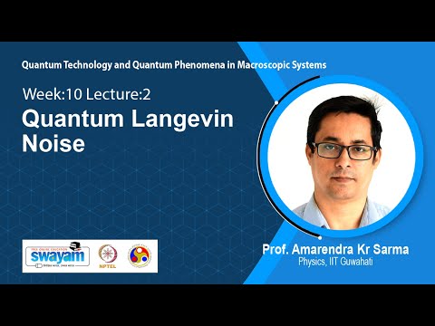 Lec 38: Quantum Langevin Noise