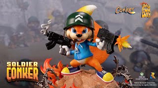 Conker's Bad Fur Day Resin Painted Statue: Soldier Conker [Standard Edition] video 1