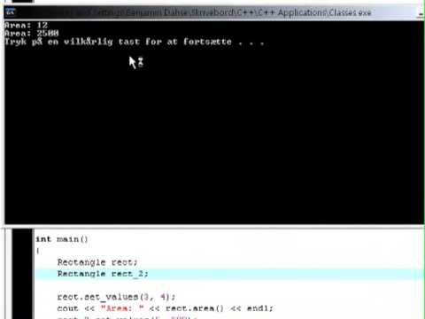 C 34 Object Oriented Programming Classes Tutorial Part 2