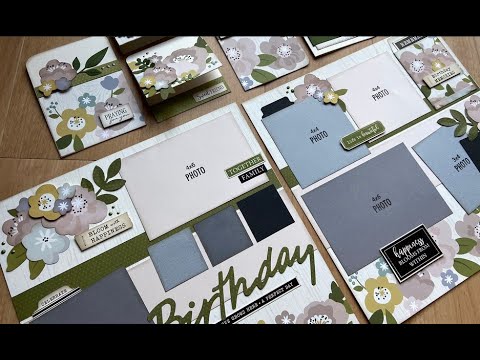 7-29-22  Birthday Page Kit and Cards by Janet