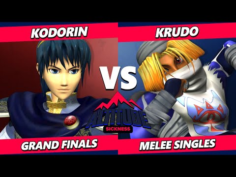 Altitude Sickness GRAND FINALS - KoDoRiN (Marth) Vs. Krudo (Sheik) Smash Melee - SSBM