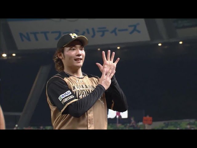 ファイターズ・伊藤投手ヒーローインタビュー 8/29 L-F