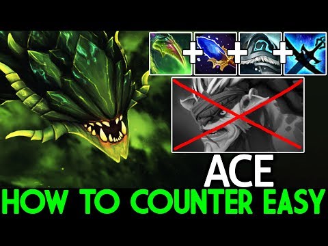 ACE [Viper] How to Pro Counter Tanky Easy Cancer Build 7.22 Dota 2