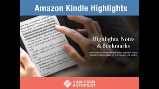 Using Amazon Kindle Highlights to Be Productive