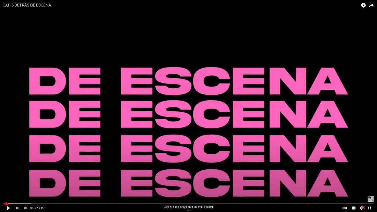 DETRÁS DE ESCENA capítulo 5