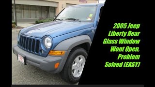 2005 Jeep Liberty Rear Glass Latch Actuator Replacement (EASY)