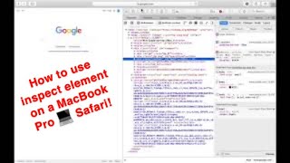 How To Use Inspect Element On A MacBook Pro