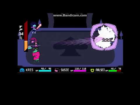 King Dark(Lancer's Dad) Boss Fight(With SMT IV B1 - Minotaur Theme) - DELTARUNE