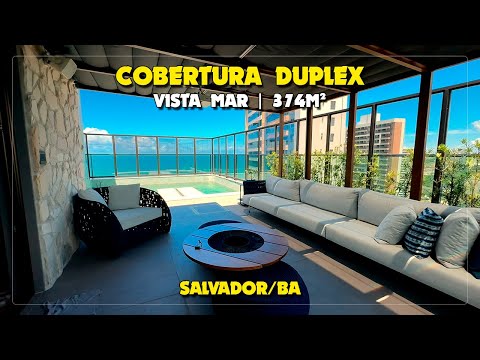 LUXURY DUPLEX PENTHOUSE IN PATAMRES SALVADOR WITH 4 SUITES FOR SALE | CLOSED GATE | SEA VIEW