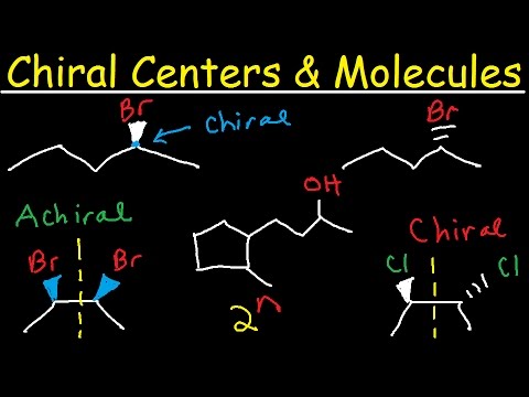 Chiral vs Achiral Molecules - Chirality Carbon Centers, Stereoisomers, Enantiomers, & Meso Compounds