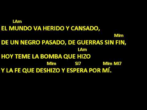 CANTOS PARA MISA - YO VENGO DEL SUR Y DEL NORTE - AL PECHO LLEVO UNA CRUZ - LETRA Y ACORDES