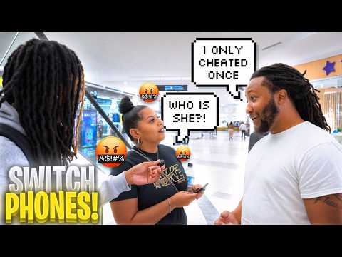 Making Couples Switch Phones 52 💔 *LOYALTY TEST* NYC PUBLIC INTERVIEW