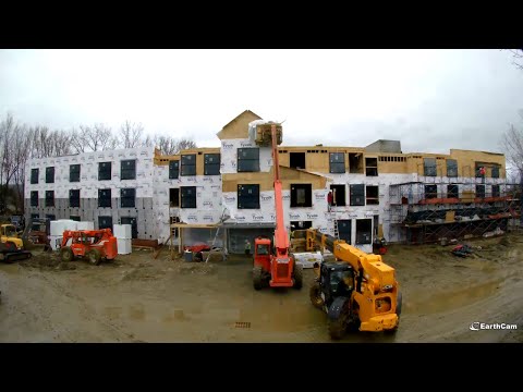 Time lapse Video of Construction of Fairfield Inn & Suites, Williamstown, MA | Russell and Dawson