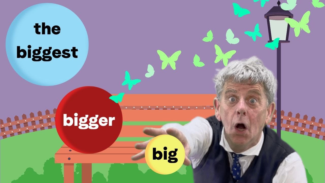 COMPARATIVE & SUPERLATIVE ADJECTIVES . Fun English with Kevin.