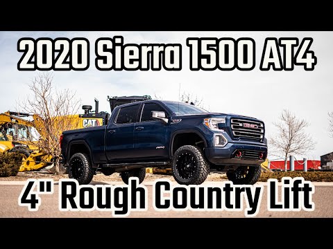 2020 GMC 1500 AT4 on Rough Country 4 Inch Lift