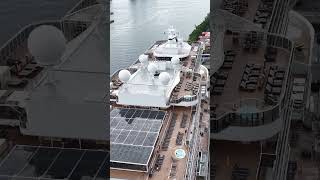 Epic MSC Cruise Ship at PortMiami | Massive Exhaust Stacks & Stunning Deck Views #cruiseship #drone