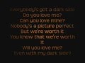 Kelly Clarkson - Dark Side Lyrics On Screen
