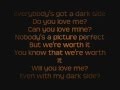 Kelly Clarkson - Dark Side Lyrics On Screen 