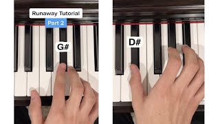 Runaway Piano Tutorial | Kanye | PART 2