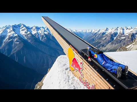 We Catapulted Red Bull Skydivers off a Mountain