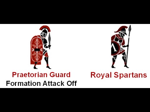 Total War: Rome II 1vs1: Praetorian Guard vs Royal Spartans (REMATCH)