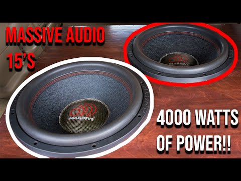 2 Massive Audio 15's @ .5ohm on 4000 watts!! Crazy Demo!!!