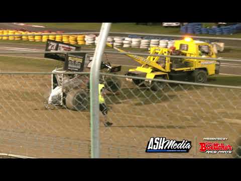 Sprintcars: Cameron King Rollover - Cairns Speedway