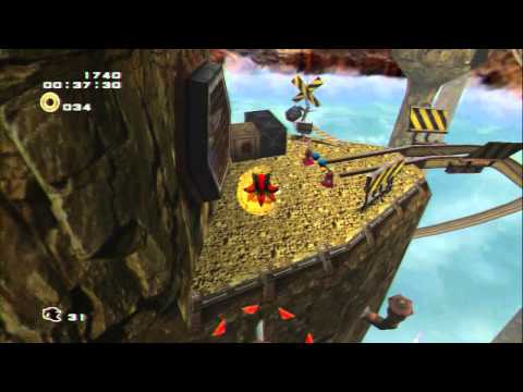Sonic Adventure 2: Battle playthrough pt22-Route 280, Sky Rail, Egg Golem (Boss)