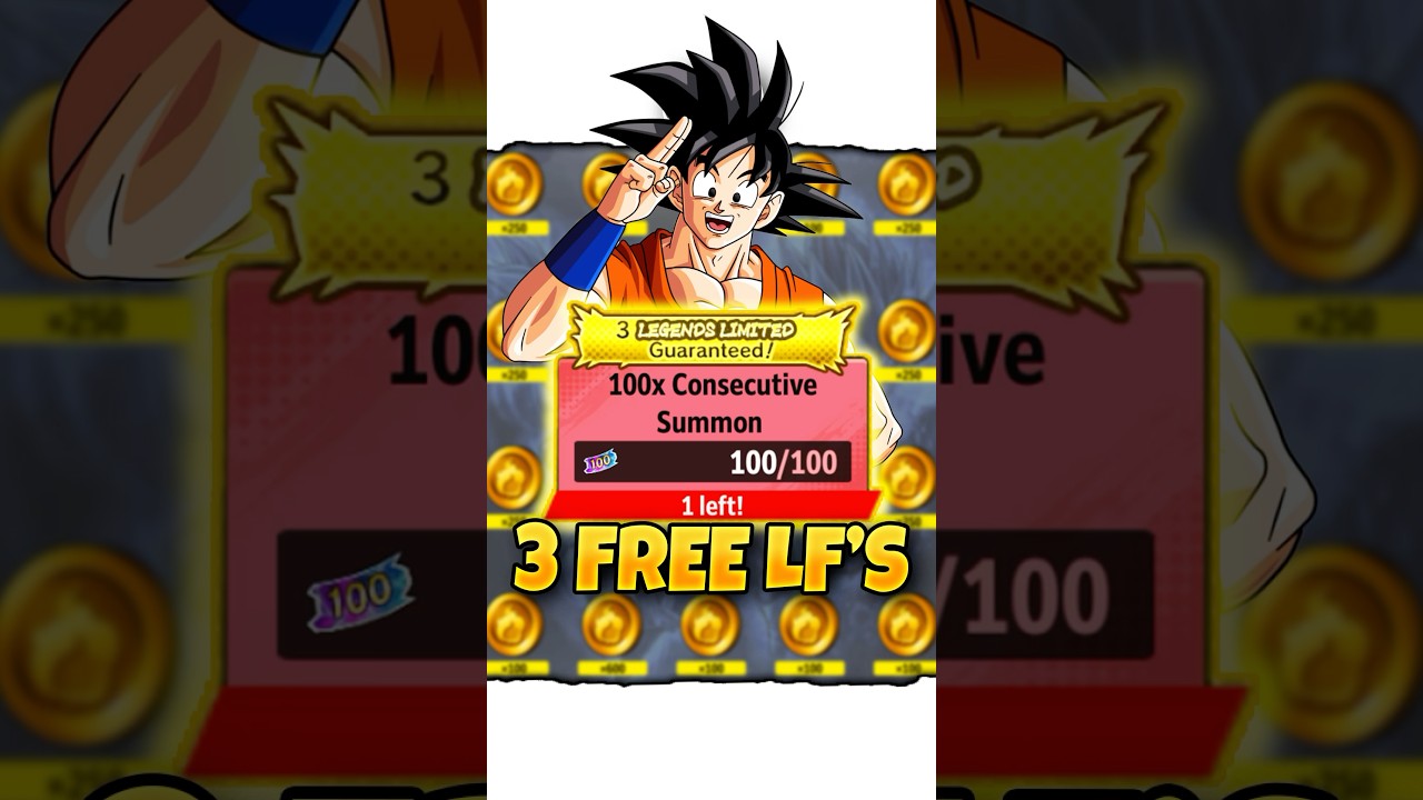 I LIKE THIS ONE! ✅ 100 FREE TICKETS SUMMONS!?😏 (Dragon ball legends) #dbl #dragonballlegends