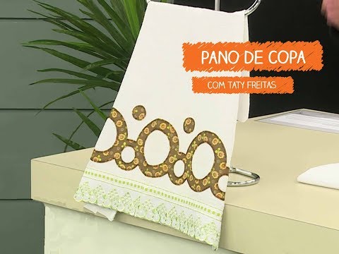 Pano de Copa com Barrado Bolha com Taty Freitas | Vitrine do Artesanato na TV - Rede Família