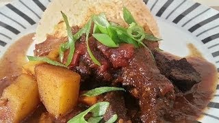 Jamaican Brown Stew Beef With Tomato Rice | Recipes By Chef Ricardo