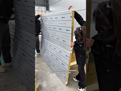 The super popular steel structure exterior wall enclosure sandwich panel in 2024.