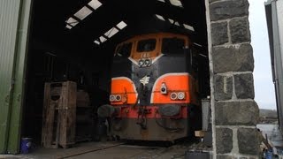 preview picture of video 'GM Loco No. 146 startup - Downpatrick - 6th May 2013'
