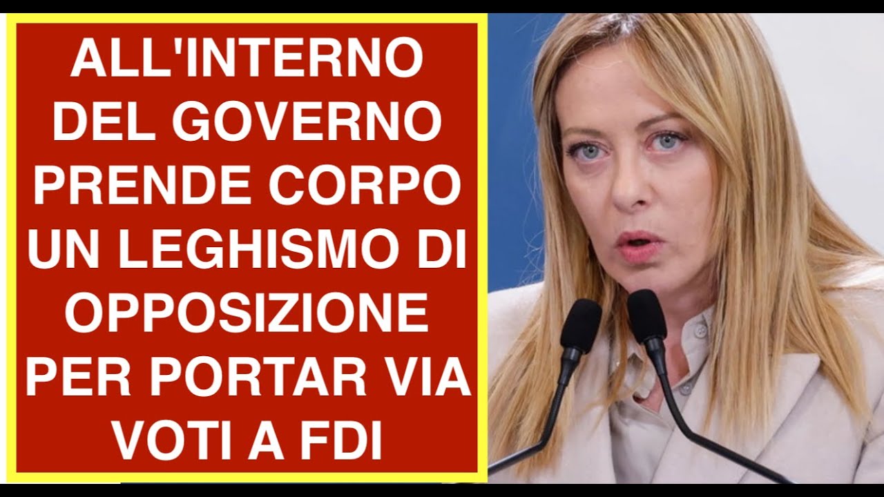 ALL'INTERNO DEL GOVERNO PRENDE CORPO UN LEGHISMO DI OPPOSIZIONE PER PORTAR VIA VOTI A FDI
