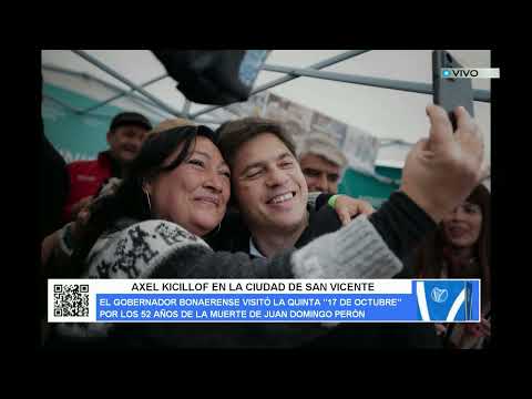 AXEL KICILLOF EN LA CIUDAD DE SAN VICENTE
