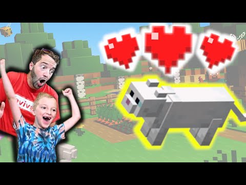 AndrewSchrock - WE GOT A PET CAT! / Father Son Minecraft Ep 2