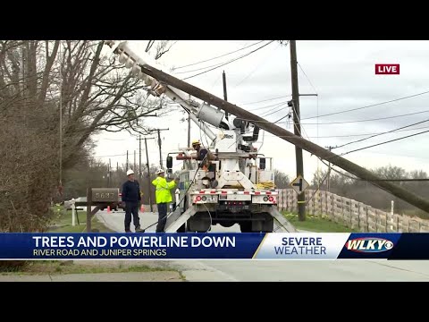 Severe weather leaving damage across Louisville