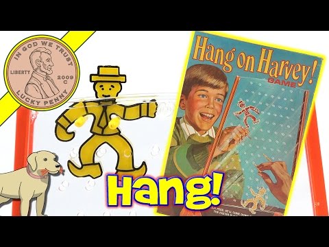 How To Play The Game Hang On Harvey Vintage Ideal Family Game