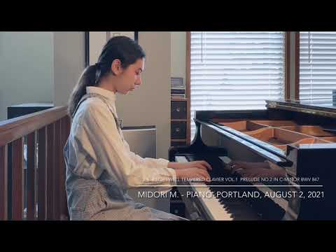 Midori Performs Bach Prelude C-minor BWV 847