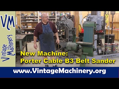 New Machine for the Shop:  Porter-Cable B3 Belt Sander