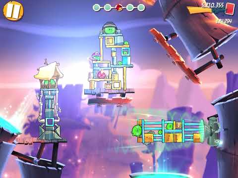 Angry birds 2: level 524 (Bamboo Forest/ Gravity Grove)
